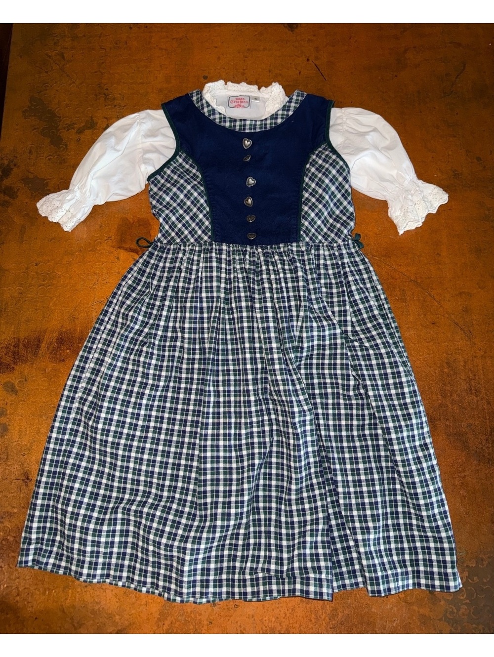 Vintage Isar Trachten Girls Dirndl Dress Size 128